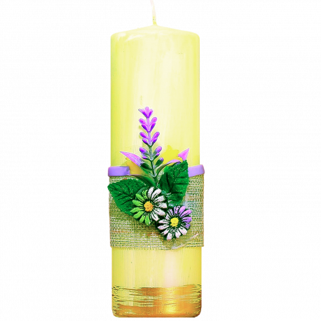 Dekoratívna sviečka Valec 50/150 zo setu Levander