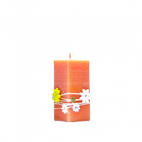 Veľkonočná sviečka Kvádrik zo setu Orange Candles