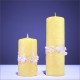 Sviečky z parafínu - zlta