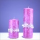 Sviečky z parafínu - rúžová